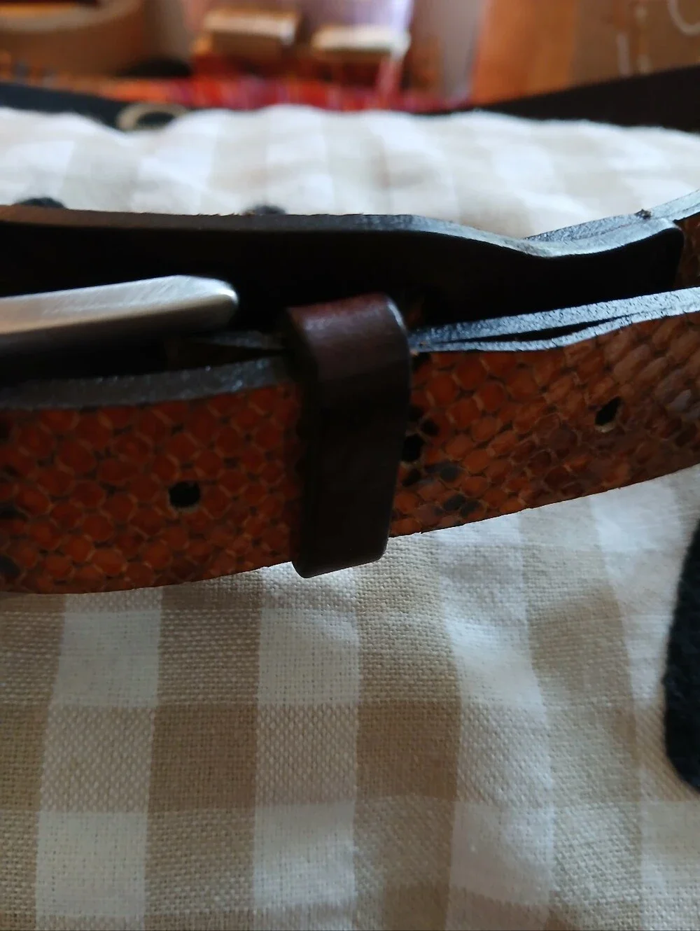 Just Cavalli Snake Print Leather Belt Made In Italy NWOT Suze 95/110